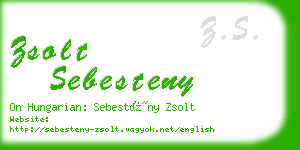 zsolt sebesteny business card